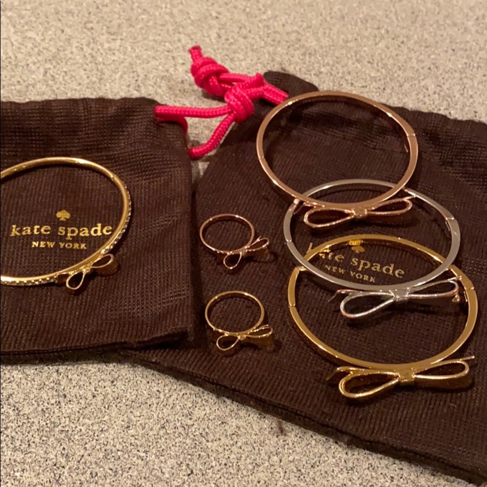 Kate Spade- 4 bracelets & 2 rings